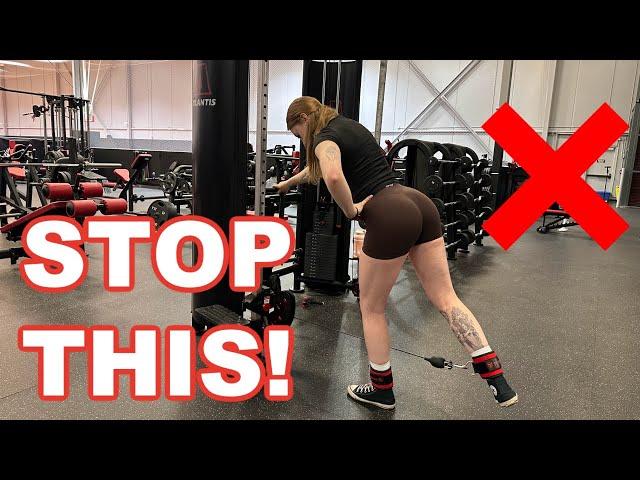 How to PROPERLY Cable Glute Kickback (GROW YOUR GLUTES)