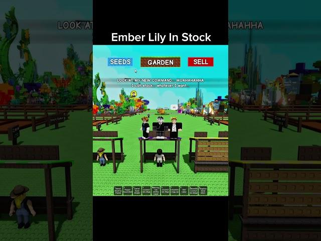 Ember Lily In Stock Weekly Update In Grow A Garden #growagarden #roblox