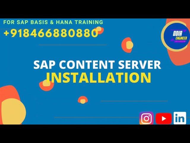 Installation of SAP Content Server On Linux