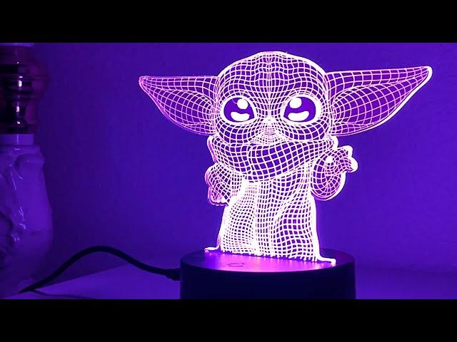 Epic Star Wars Night Light: 3D Illusion with 4 Patterns