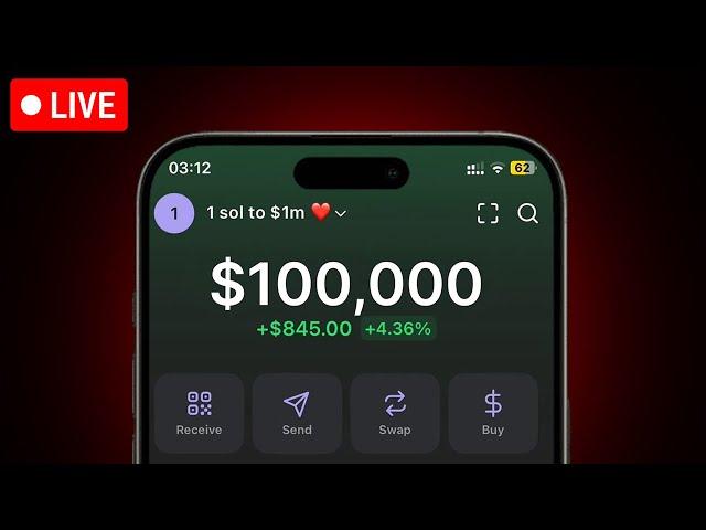 $100,000 CHALLENGE ‍️ DAY 1 ‍️ TRADING MEMECOINS ‍️ !bullx !nova !tracker