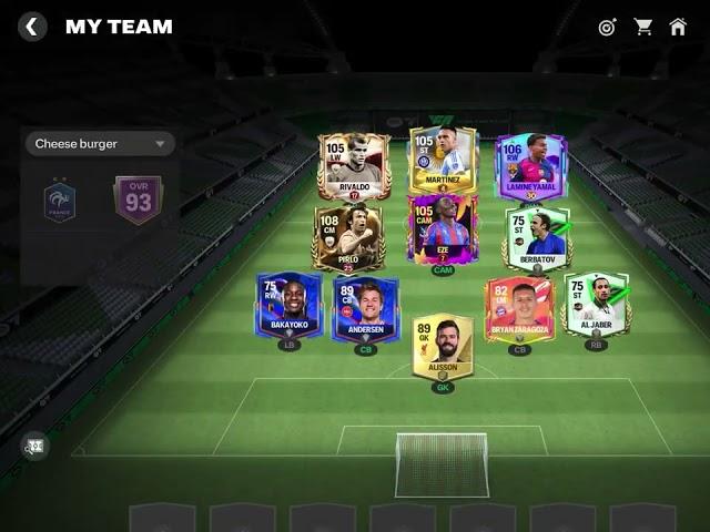 Rate my fc mobile team updated 