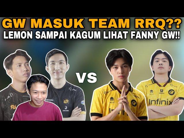 GW MASUK TEAM RRQ?? LEMON SAMPAI KAGUM MELIHAT SKILL FANNY GW!! - Mobile Legends