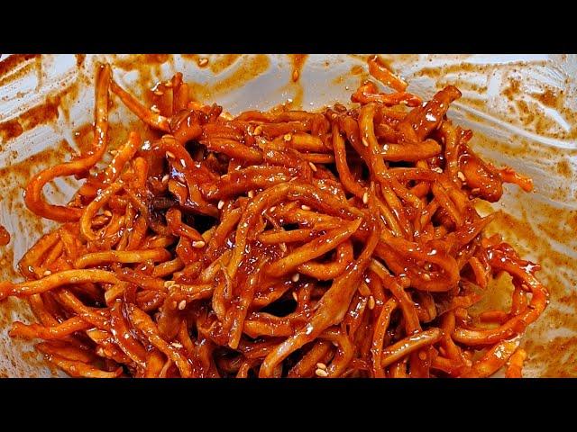 밥도둑 진미채무침  풀영상은 부산아지매레시피 채널에서 만나보세요 구독 좋아요는 사랑입니다  감사합니다 