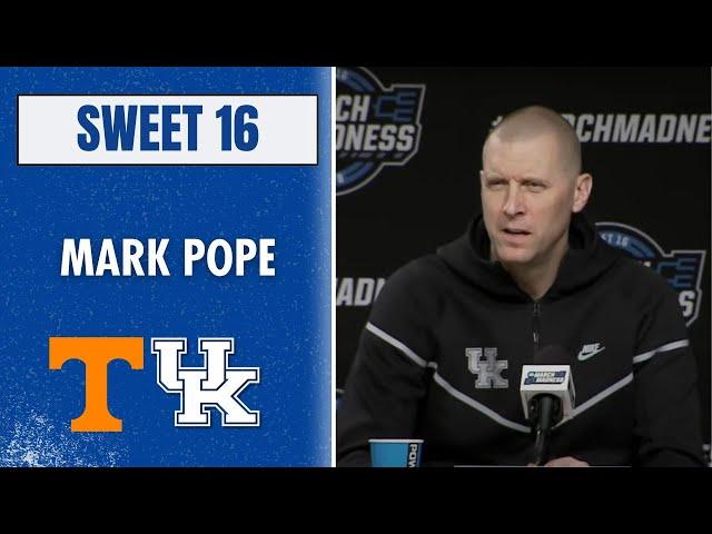 Mark Pope and Kentucky's Sweet 16 Press Conference in Indianapolis