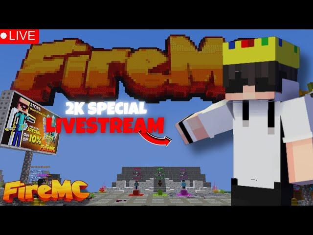 2k Special Livestream | Minecraft 24/7 public Server | Firemc