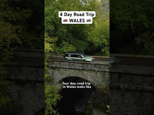4 Day Road Trip Itinerary through WALES 󠁧󠁢󠁷󠁬󠁳󠁿  #uktravel #wales #travelshorts #landrover