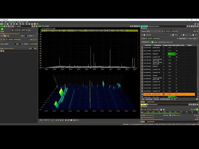 SDRangel Airband Frequency Scanner