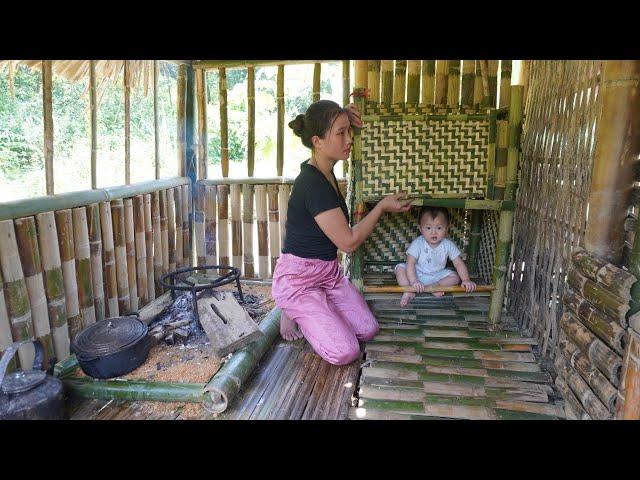 FULL VIDEO: 300 Days of Building a Life - Single Mother Alone Building a Bamboo House by the Lake