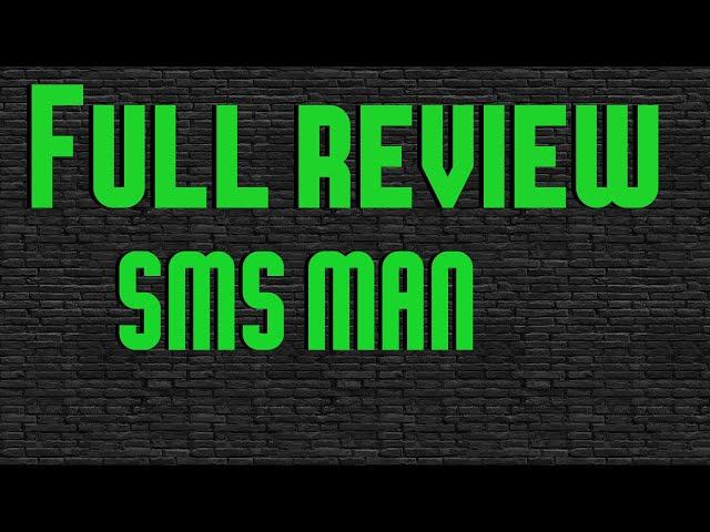 Full Review || The Best Virtual Number Service For Sms Authorization And Anonimity || Sms Man