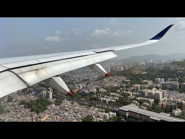 Singapore Airlines Airbus A350-900 landing in Mumbai (BOM)