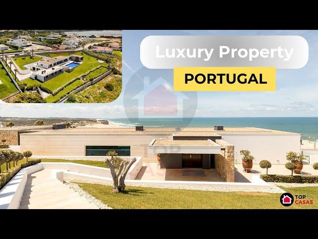 Look at this ocean front one of a kind luxury villa for sale in Foz do Arelho Silver Coast Portugal