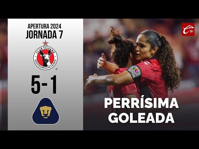 RESUMEN: XOLOS 5-1 PUMAS | LIGA MX FEMENIL | JORNADA 10 | CALIENTE TV