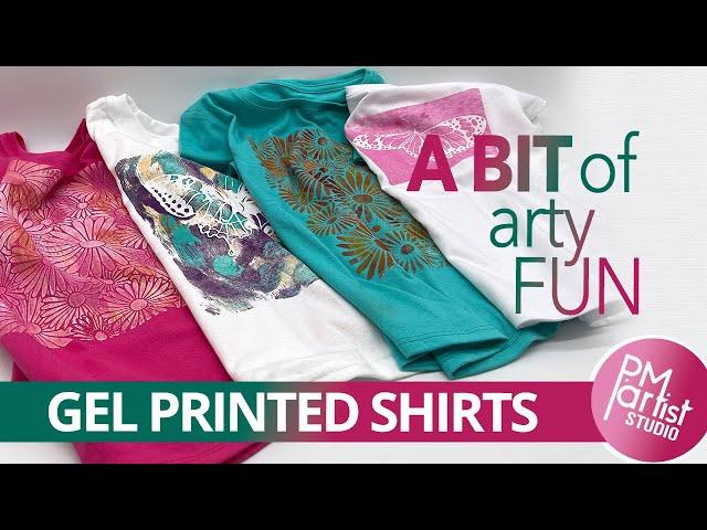 Printing More Than One Shirt | Gelli Plate Technique T-Shirts