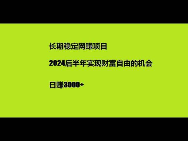 2024灰产项目|网赚 |网络赚钱  usdt 跑分 灰产 跑分 跑货 真实演示| 长期稳定网赚项目2024后半年实现财富自由的机会日赚3000+