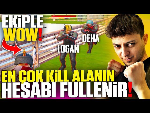 EKİPLE WOW!! EN ÇOK KİLL ALANIN HESABI FULLENİR!! PUBG Mobile