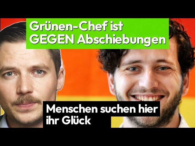 Grünen-Chef GEGEN Abschiebung | Felix Banaszak und "Menschen die ihr Glück suchen"