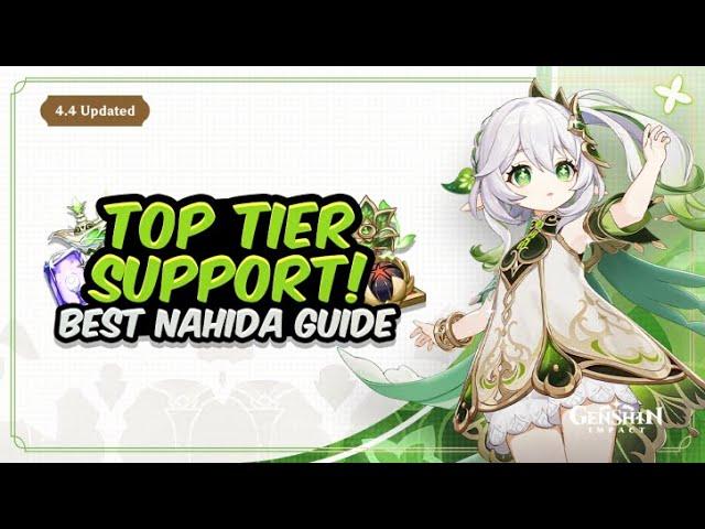 UPDATED NAHIDA GUIDE! Best Nahida Build - Artifacts, Weapons & Teams | Genshin Impact