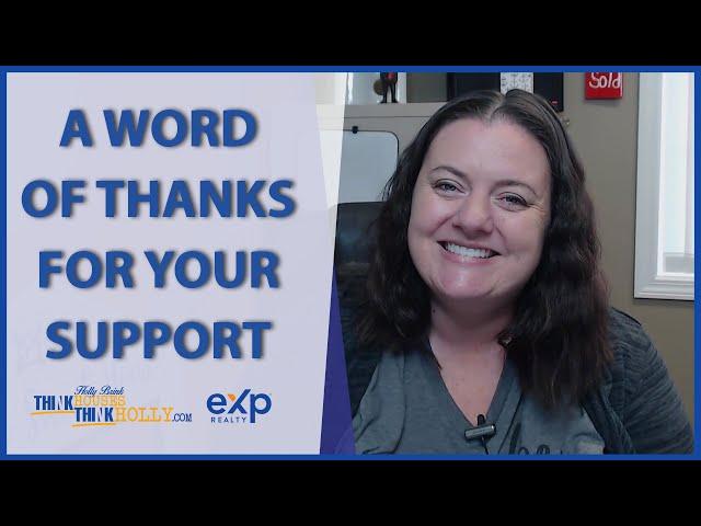 A Word of Thanks for Your Support
