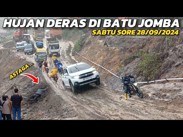 BATU JOMBA DI SORE HARI, Batu Jomba Diguyur Hujan Deras, Batu Jomba Mendadak Offroad