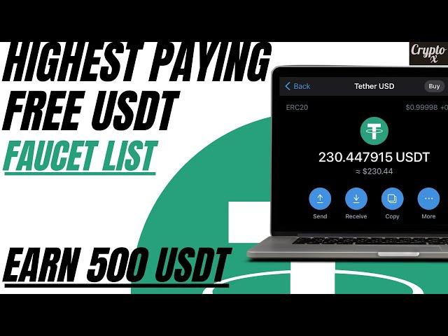 Top Paying Faucets of 2024 | Earn 500 USDT Weekly | The Ultimate 2022 USDT Faucet Directory