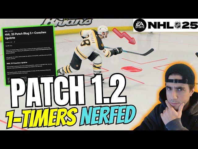 1-TIMERS FINALLY NERFED!!! PATCH 1.2.0 BREAKDOWN NHL 25 HUT