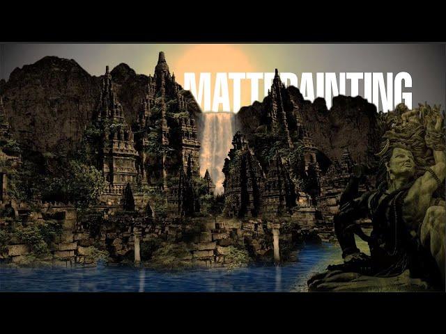 Cinematic lord shiva temple Motion Mattepainting l motion graphics  l  after effects