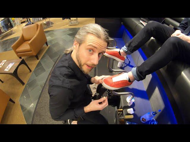 RED SUEDE SHOES | OG SHOE SHINE JASON DORNSTAR