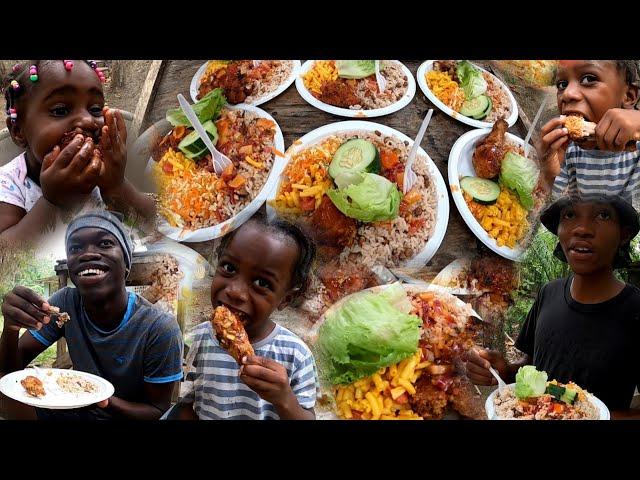 Fry Chicken and Gungo Rice with Mac & Cheese | Holiday Cooking with Family and Friends