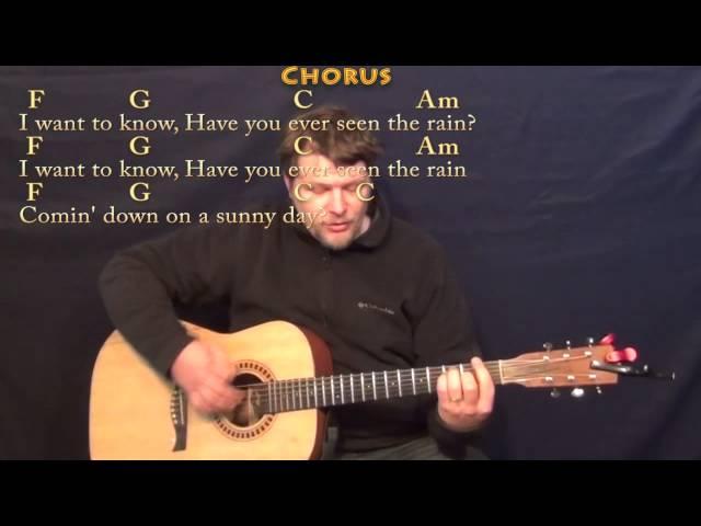 Have You Ever Seen the Rain (CCR) Strum Guitar Cover Lesson - Chords/Lyrics #haveyoueverseentherain