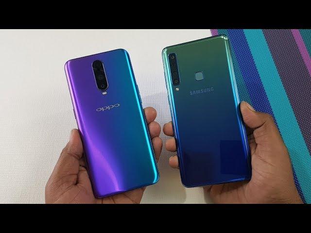 Oppo R17 Pro vs Samsung A9 (2018) Speed Test | TechTag