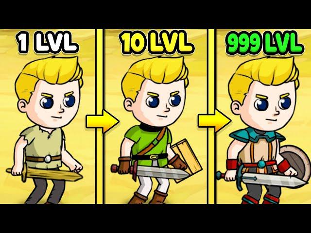 ЭВОЛЮЦИЯ СЛАБАКА ЧТОБЫ ИЗ ДРИЩА СДЕЛАТЬ ГЕРОЯ В ИГРЕ RAISING DUNGEONS!