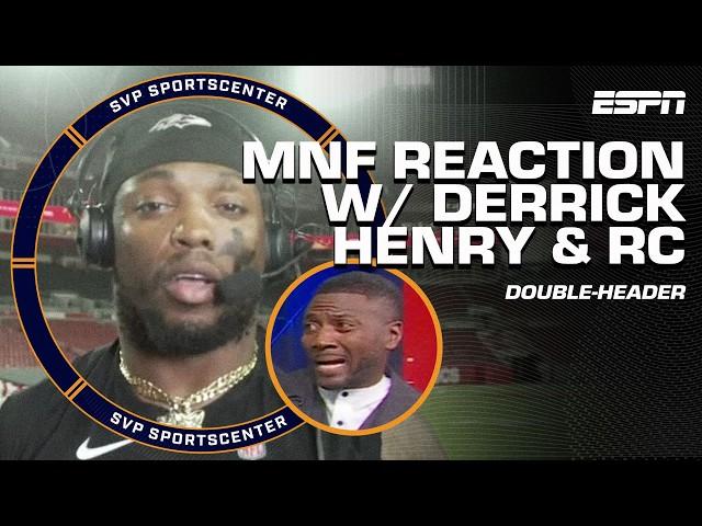 MONDAY NIGHT FOOTBALL FULL REACTION  Derrick Henry calls Lamar Jackson the G.O.A.T ️ | SC with SVP