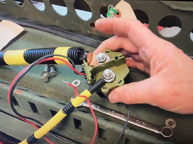 Installing Battery Disconnect on USMC M1161 Growler