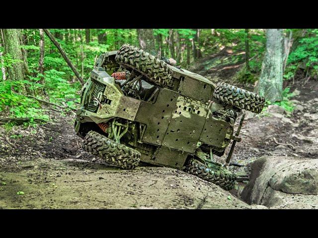 Going Down Green's Mountain ORV Trail - SXS/UTV Rock Crawling - RZR Turbo, KRX 1000, Commander 800