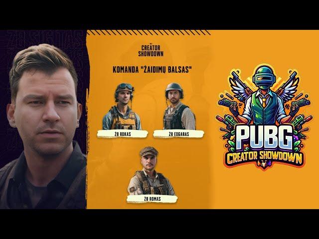 Žaidimų Balso pasirodymas PUBG Creator Showdown 2024!