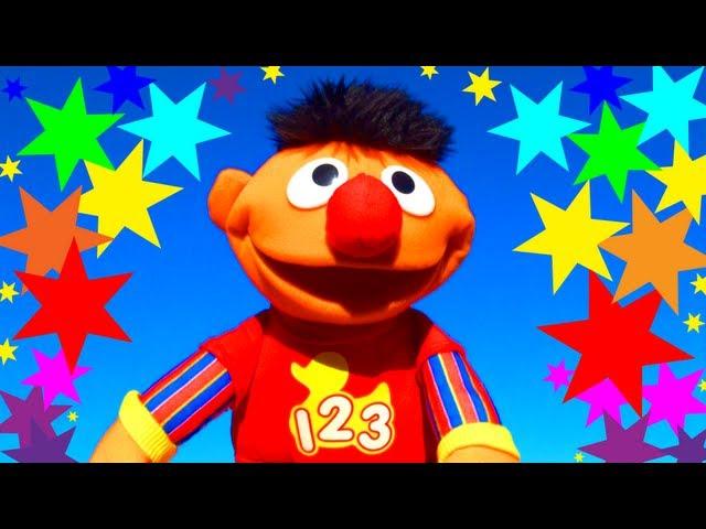 Ernie Rockin' Numbers Talks Counts & Sings Rubber Duckie Children's Song Sesame Street Playskool Toy