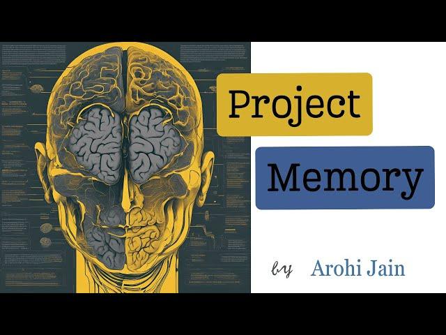 Project Memory | Arohi Jain | Breakthrough Junior Challenge 2023 | Life Sciences