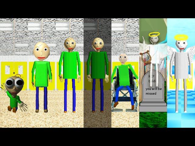 Evolution of Baldi's Life: Baby Baldi to Death Baldi Becomes an Angel! - All Perfect!