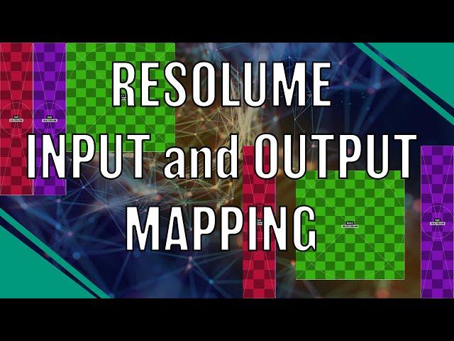 Input and Output mapping basics // Resolume Arena #resolume