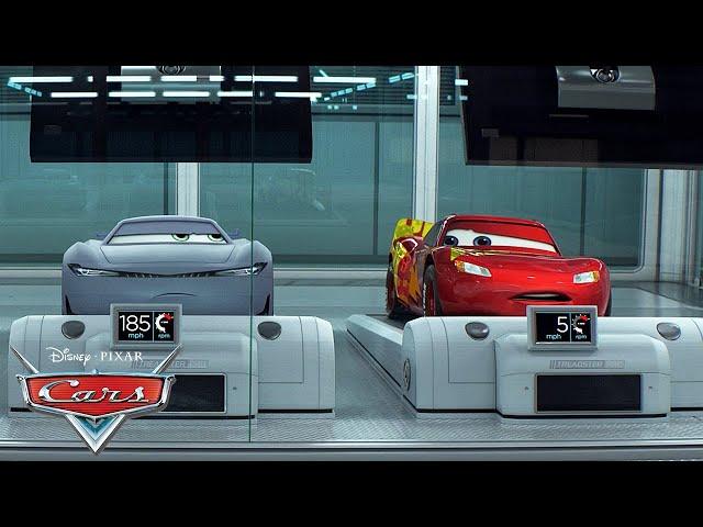 Lightning Tries Next Gen Training! | Pixar Cars