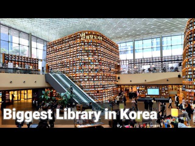 The most beautiful library in Korea COEX Mall (Starfield Library)