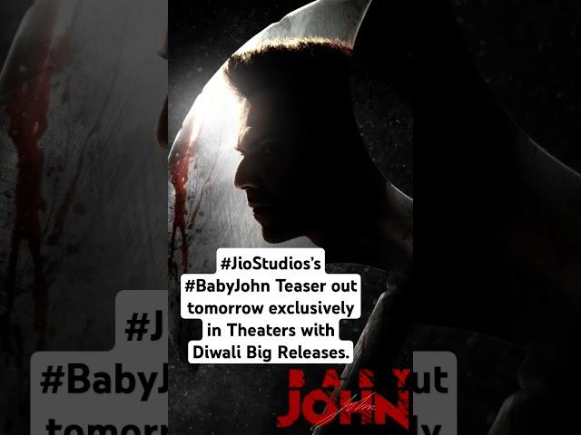 #babyjohn #teaser #varundhawan #atlee #salmankhan #jiostudios #shorts