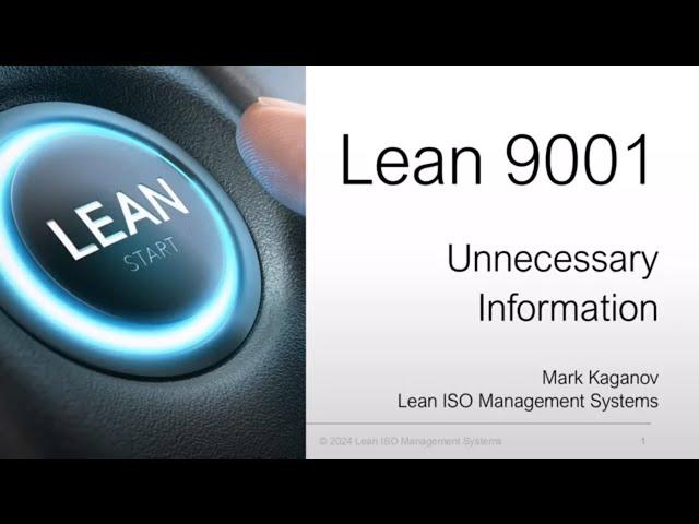 Understanding Lean Management Systems | Lean Quality Management System Courses | ISO 9001