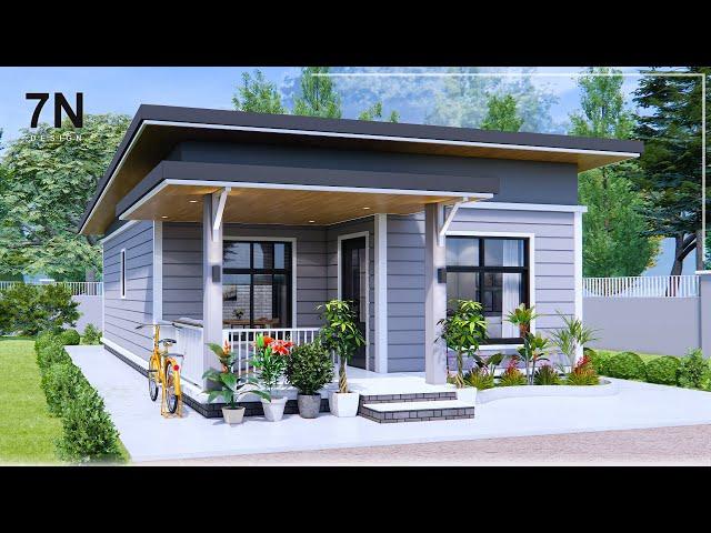 6.8 x 10 Meter Small House plan | House Design 2Bedroom