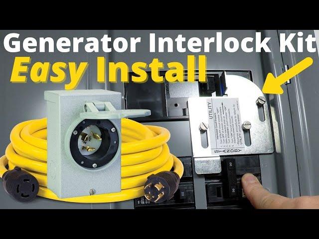 Home Generator Interlock Kit Installation - EASY!