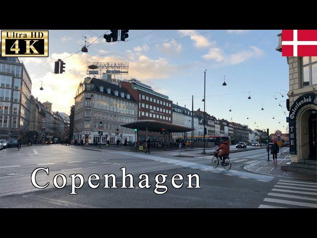 Copenhagen Winter Walk - North Rampart Street -【4K 60fps】