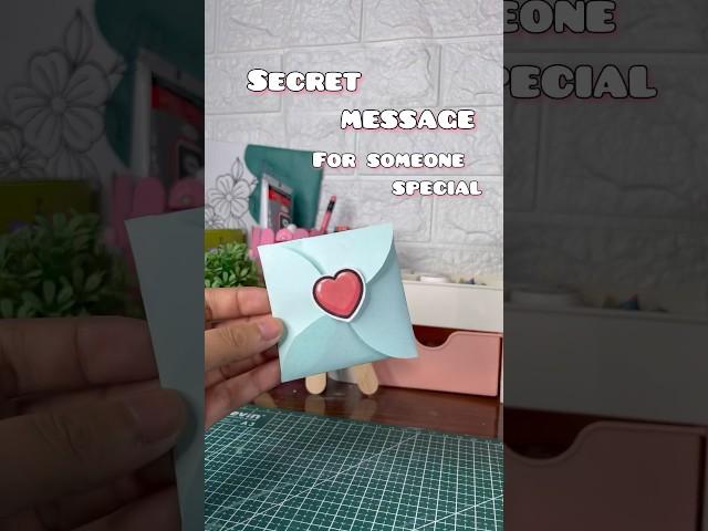 OMG !! secret message for someone special 🫢DIY paper craft #papercraft #diy #schoolproject ￼￼