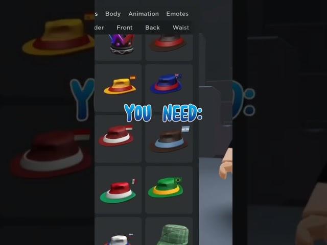 roblox free hat idea #shorts #roblox #fyp