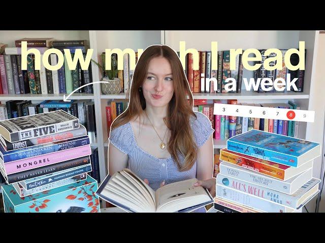 how much I *realistically* read in a week  mood read my physical tbr with me!